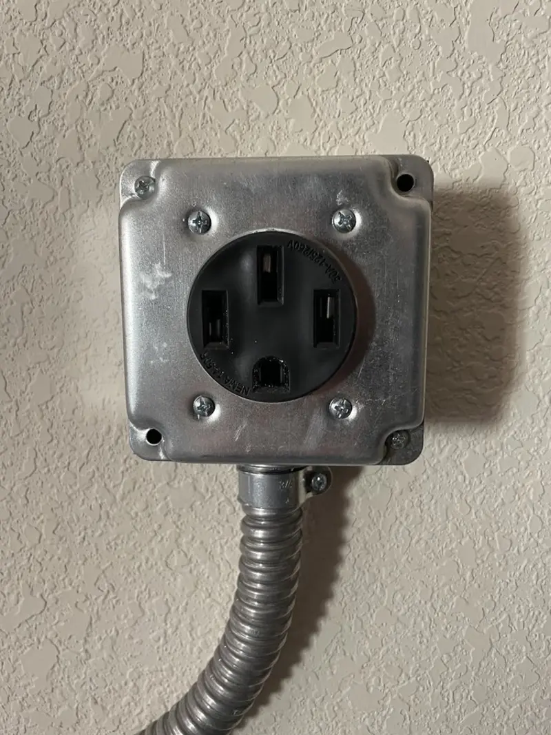 NEMA 14-50 outlet installed for Electrical Panel Upgrade in Farragut