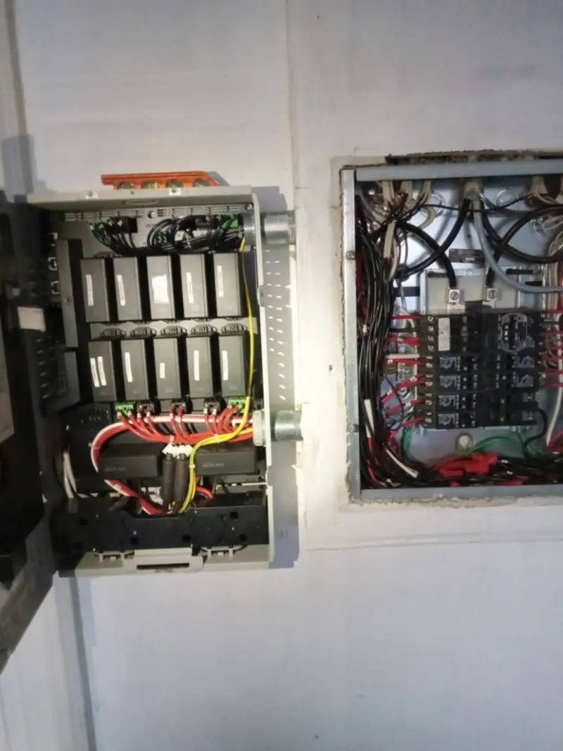 Electrical panel upgrade completed for Security Camera Wiring in Farragut